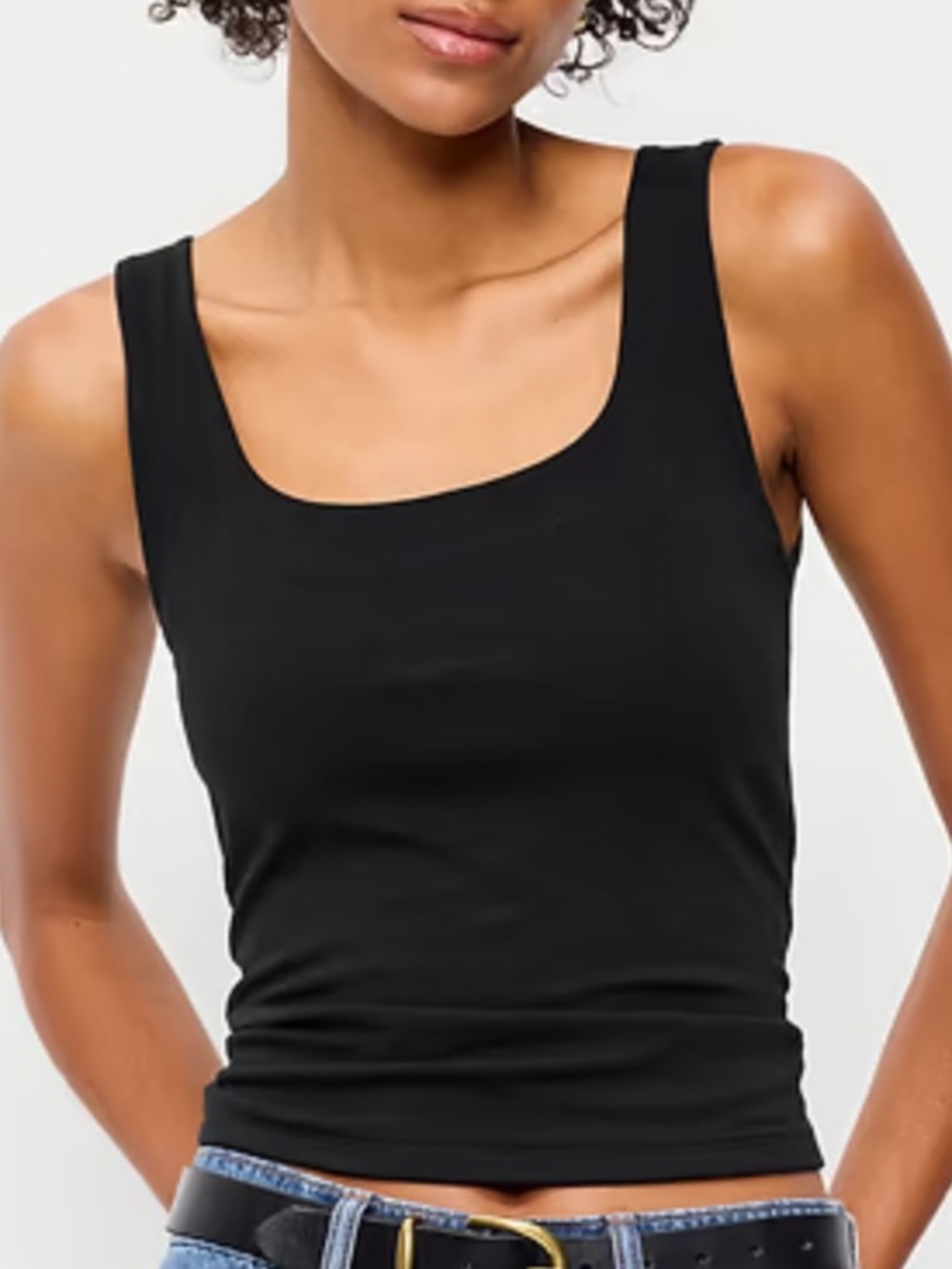 art class Black Scoop Neck Tank Top for Women
